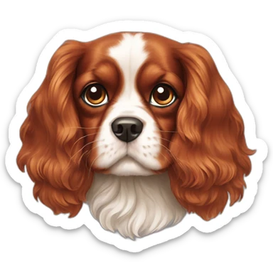 Ruby Cavalier King Charles Spaniel sticker