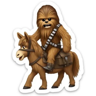 Chewbacca on donkey sticker