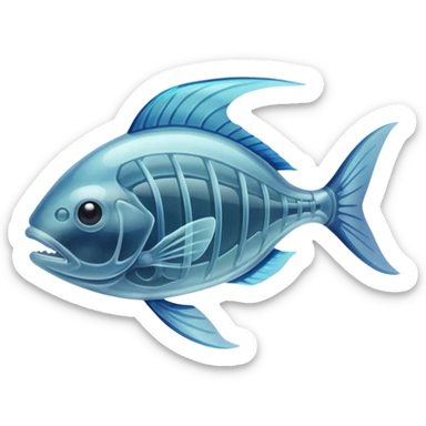 X RAY FISH sticker