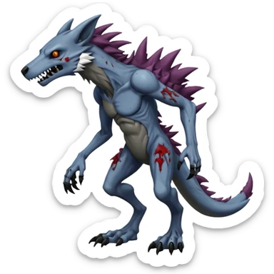 Zombie sergal-protogen-primagen-fusion-hybrid, full body sticker