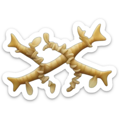 fishbone sticker
