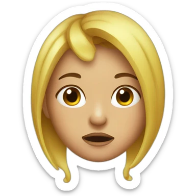 girl with snot coming out of her nose sticker