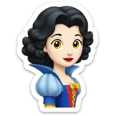Blanche neige sticker