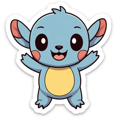 Happy birthday stitch sticker