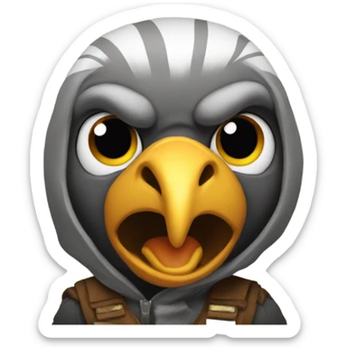 Hawk rush sticker