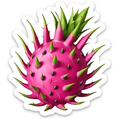 Cute dragon fruit sticker
