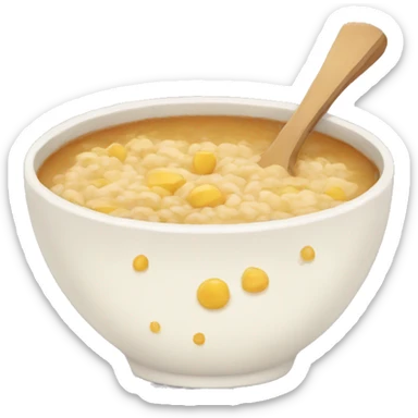 a bow of porridge sticker