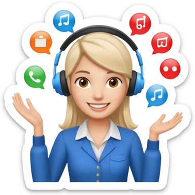 female digital marketer juggling all the responsibilities at bookeasy sticker