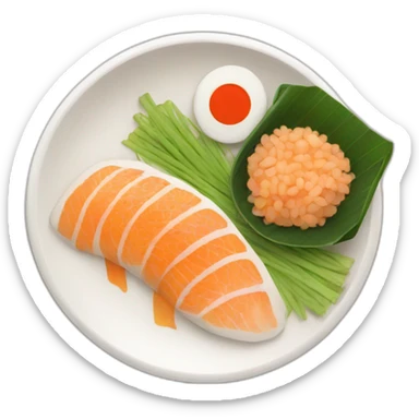 teishoku plate japanese food sticker