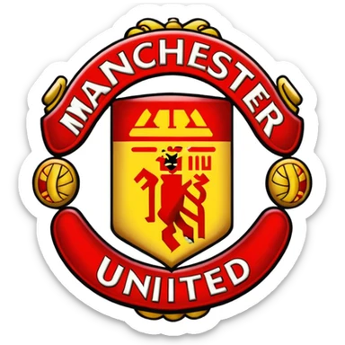 Manchester united logo emoji sticker