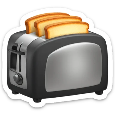 A sphere of a toaster  sticker