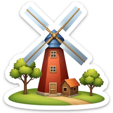 windmill turning sticker