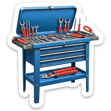 mechanic tool table sticker