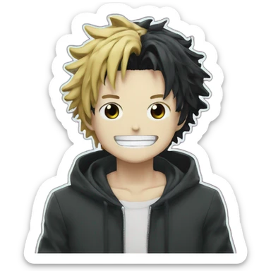 create  me a Dabi from the anime Hero Academia  sticker