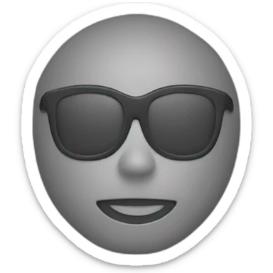 Black and white chat sticker