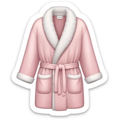 Cute light pink robe sticker