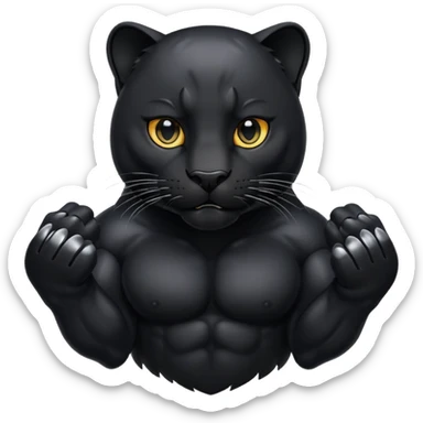 animal pantera negra sticker
