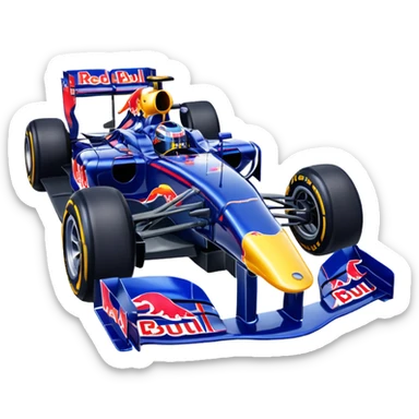 formula 1 red bull car sticker