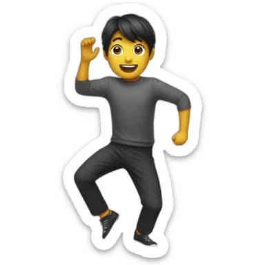 poubelle qui dance sticker