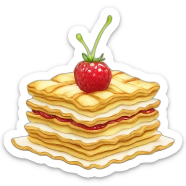 mille feuilles sticker