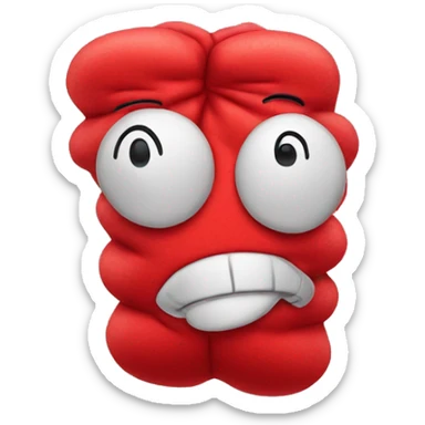 red whoopee cushion sticker