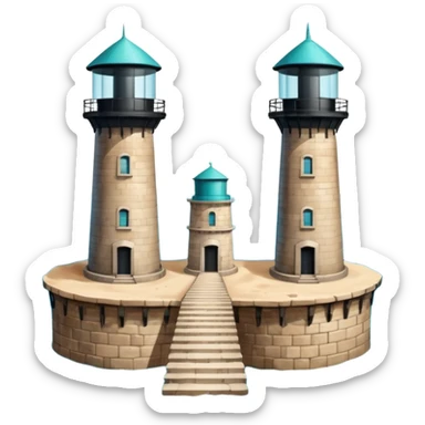 the sea is split in half. left half and right half of the water tower up, in the middle is a path on the floor of the sea sticker