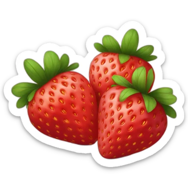 À strawberries sticker