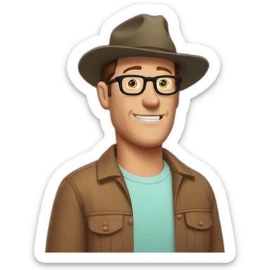 Hank hill sticker