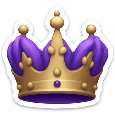 Purple Crown  sticker