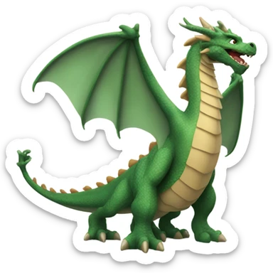 Dragon with big feet sticker