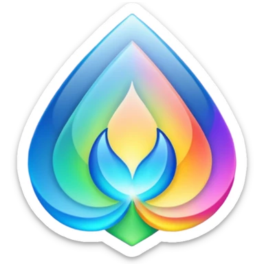 i want somehting with aura that represents developers logo not person sticker
