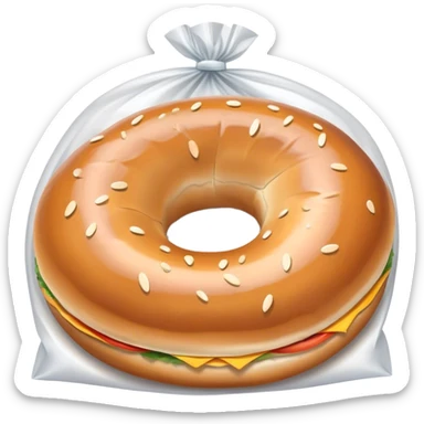 bagel in a bag sticker
