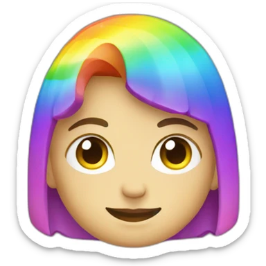 crystal rainbow lgbt sticker