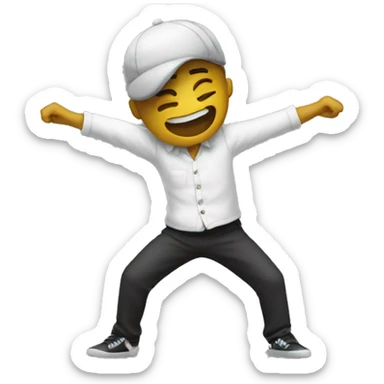 a dab emoji sticker