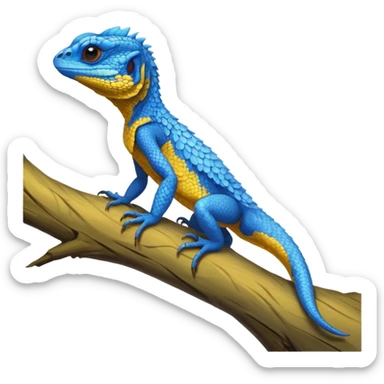 Blue-headed Tree-Agama, full body sticker
