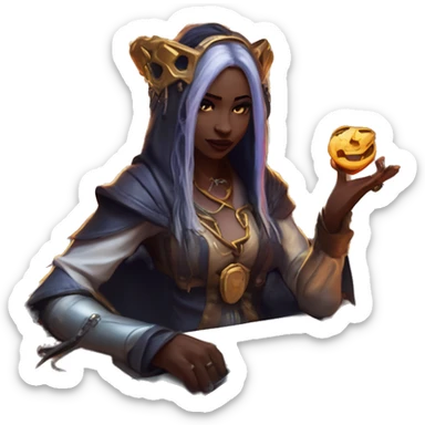 "Technomancy is the use of magic or mystical powers to control and manipulate technology” + "It's kind of like cyberpunk magic or how in some games, characters hack into systems using magic." 🖥️⚡🧙‍♂️ Make a ancient vampire technomancy goddess sticker