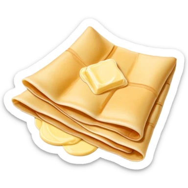 Russian crepes with butter sticker