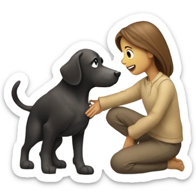 Trying to get the blanket from the dog sticker