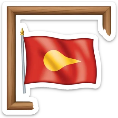 Aboriginal flag sticker
