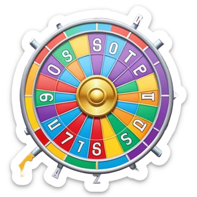   wheel of fortune board sticker
