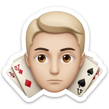 Pokerface sticker