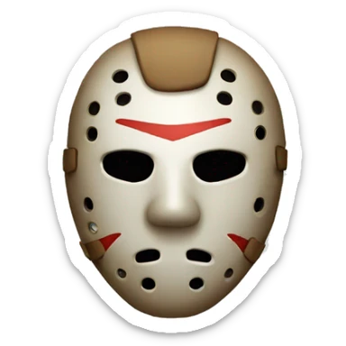 Jason mask sticker