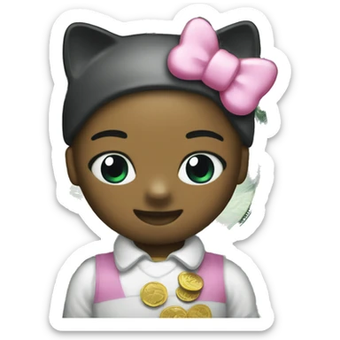 Hello kitty dollars sticker