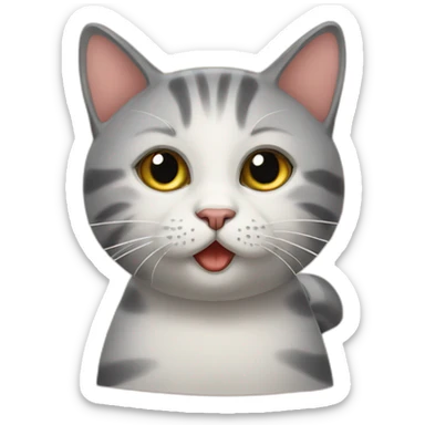 Cat-pepino sticker