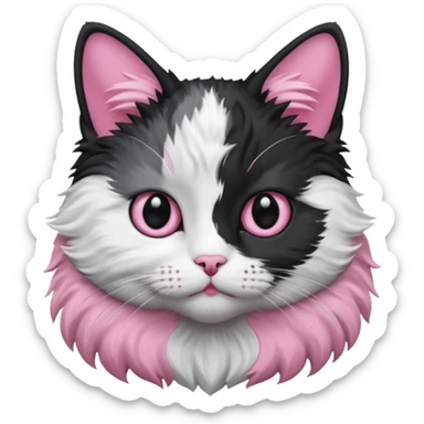 Cat Black&White style sticker