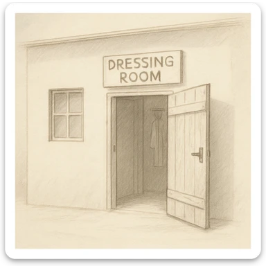 endi menga brohouse sartarish xonasini tashqaridan chizib ber eshigi ochiq bulsin faqat sticker