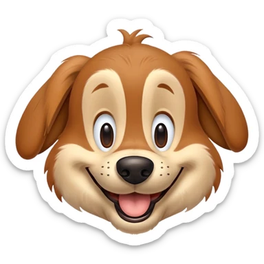 goofy Disney dog smiling sticker