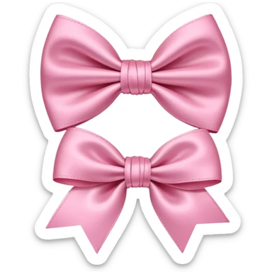 Cute girly bows sticker