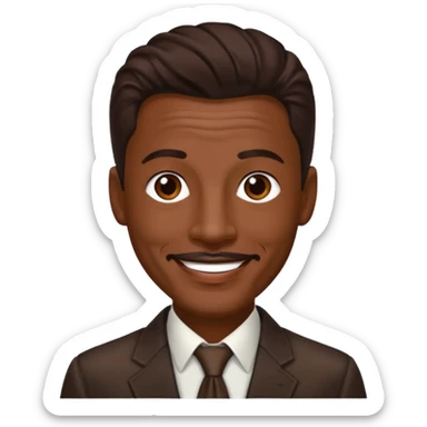 Ralph Tresvant with dark brown hair sticker