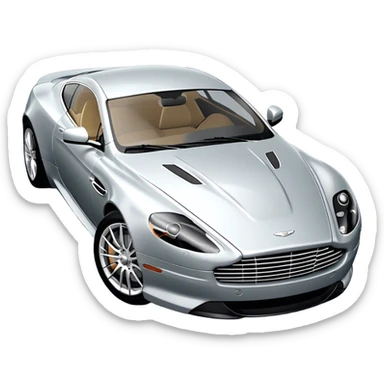 Aston Martin DB9 - Aston Martin (Model Year: 2016) (Iconic colour: Silver) sticker